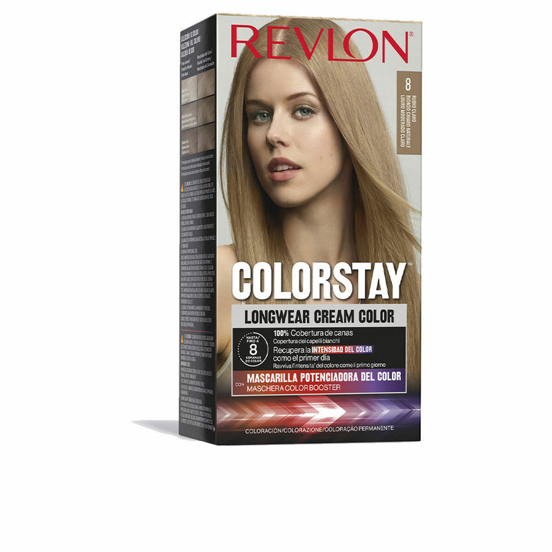 Teinture permanente Revlon Colorstay Blond clair Nº 8