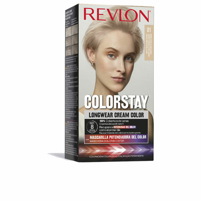 Teinture permanente Revlon Colorstay Nº 001 Cendre