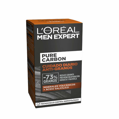 Soin nettoyant L'Oreal Make Up Men Expert Pure Carbon Hydratant Matifiant Anti-acné (50 ml)