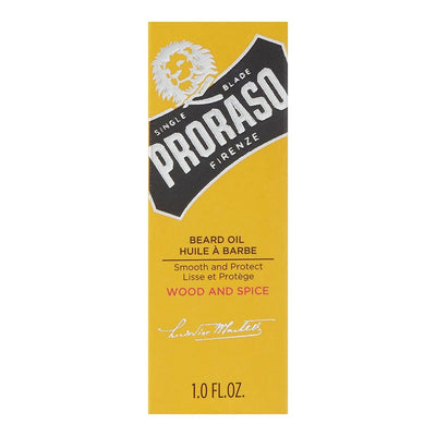 Huile pour barbe Proraso Wood & Spice (30 ml)