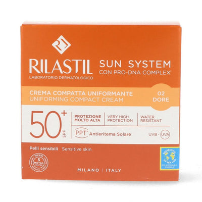 Poudres Compactes de Bronzage Rilastil Sun System Spf 50+ Doré (10 g)